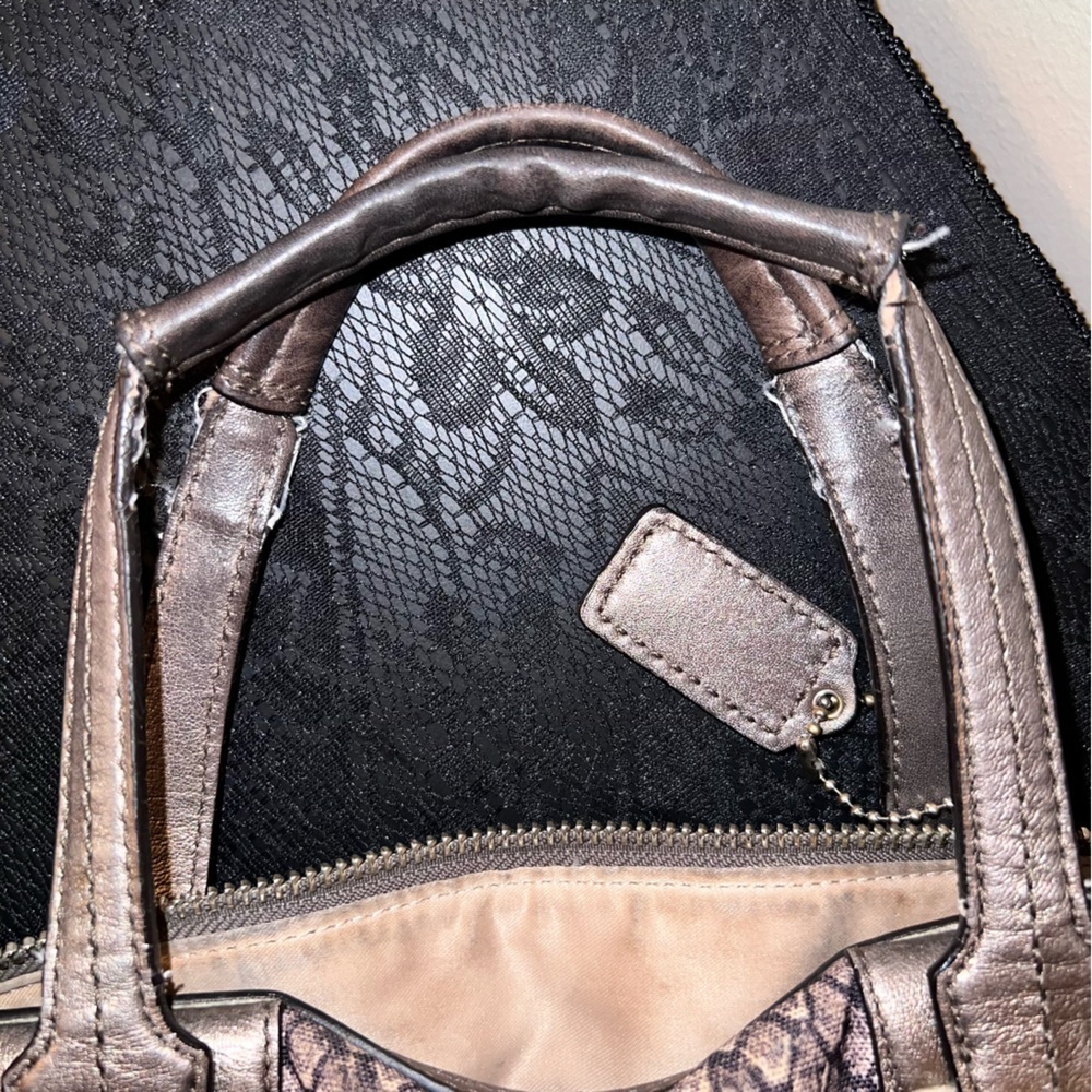 Coach Taylor Python Snake Print Bag - Picture 8 of 15